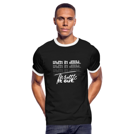 Men's Ringer T-Shirt - black/white