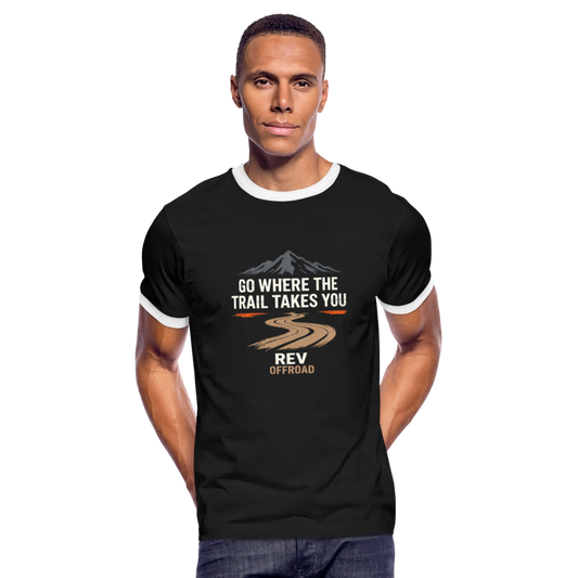 Men's Ringer T-Shirt - black/white