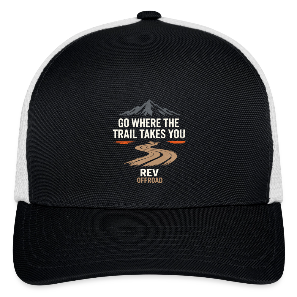 Flexfit Fitted Baseball Cap - black/white