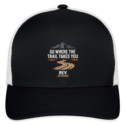 Flexfit Fitted Baseball Cap - black/white