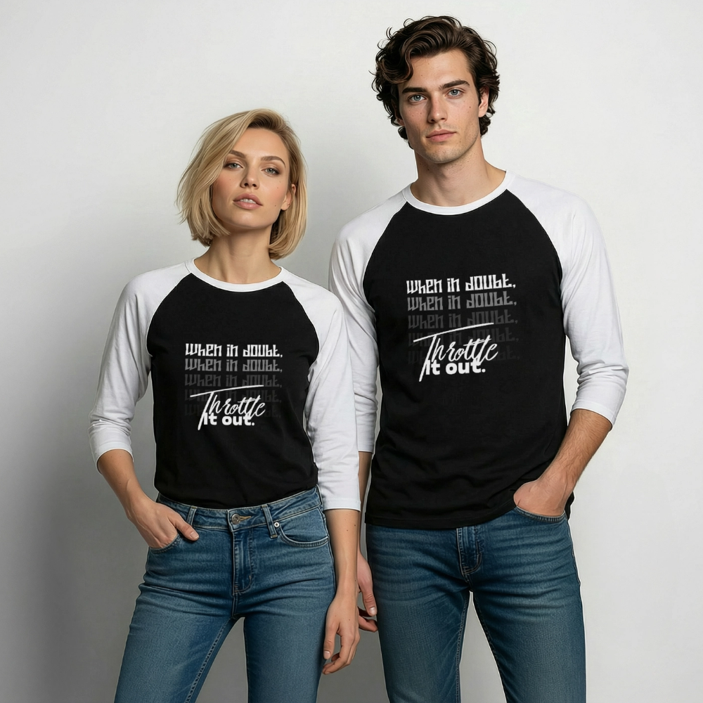 Baseball T-Shirt - black/white