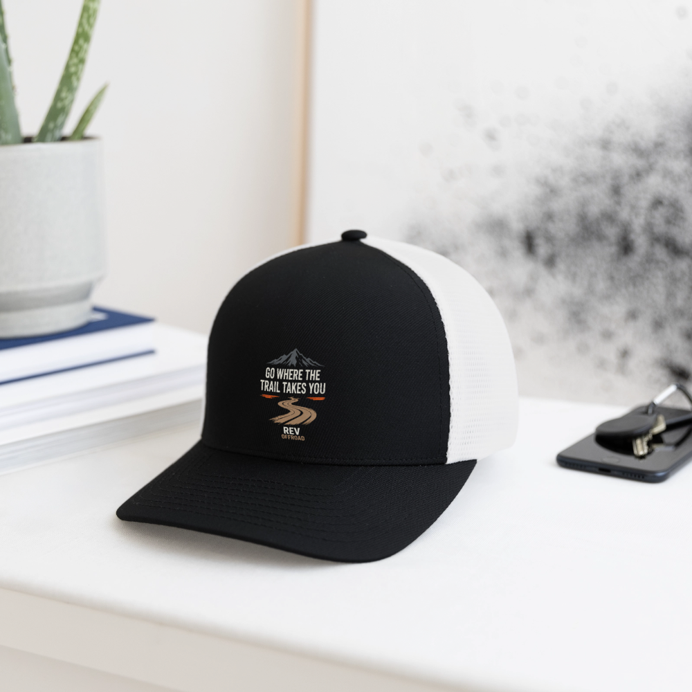 Flexfit Fitted Baseball Cap - black/white