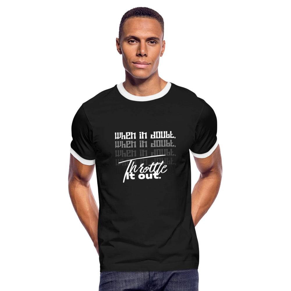Men's Ringer T-Shirt - black/white