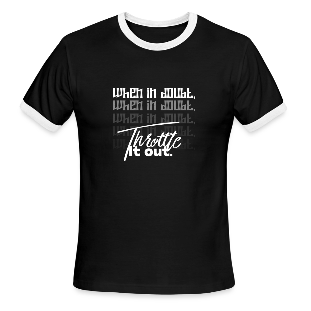 Men's Ringer T-Shirt - black/white