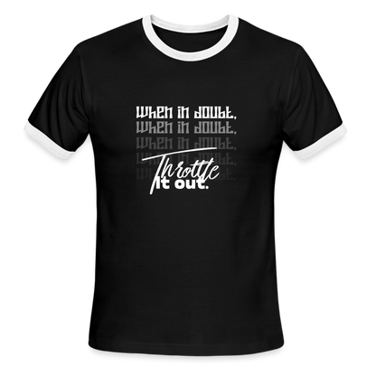 Men's Ringer T-Shirt - black/white
