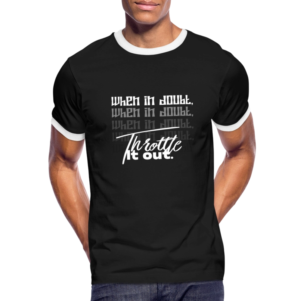 Men's Ringer T-Shirt - black/white