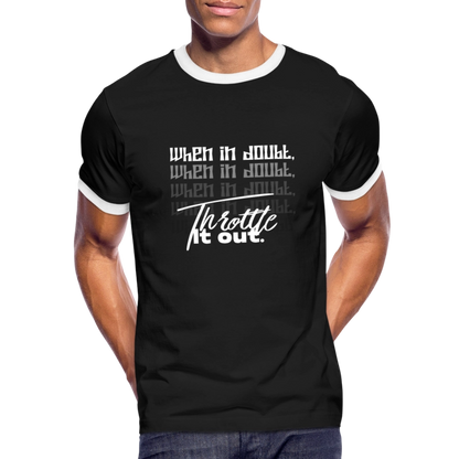 Men's Ringer T-Shirt - black/white