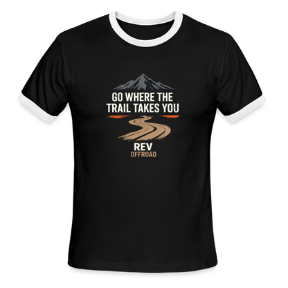 Men's Ringer T-Shirt - black/white