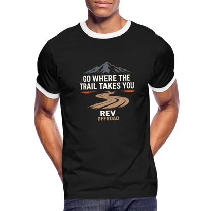 Men's Ringer T-Shirt - black/white