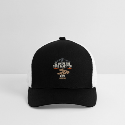 Flexfit Fitted Baseball Cap - black/white