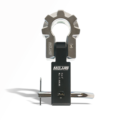 2'' Aluminum Hitch Receiver with Aluminum D-Shackle 9T-Ceramic coated (Lifetime Warranty)
